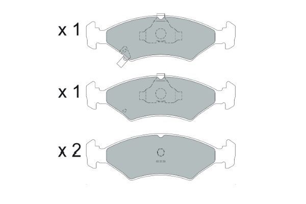 KAVO PARTS Комплект тормозных колодок, дисковый тормоз KBP-4026